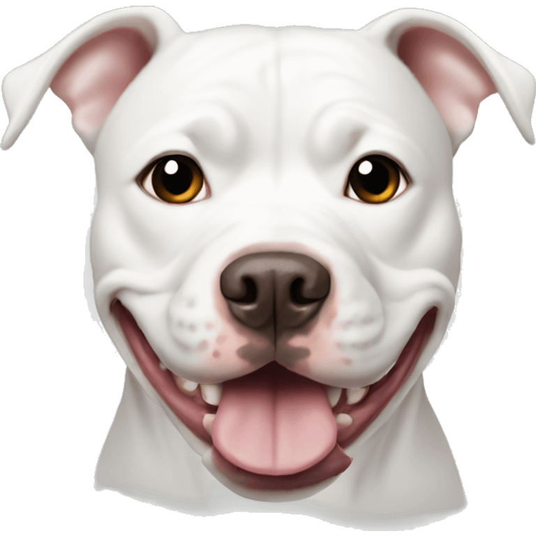 White pitbull  emoji