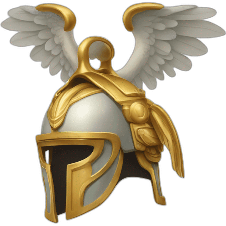 Hermes mythologic god with helmet wings emoji