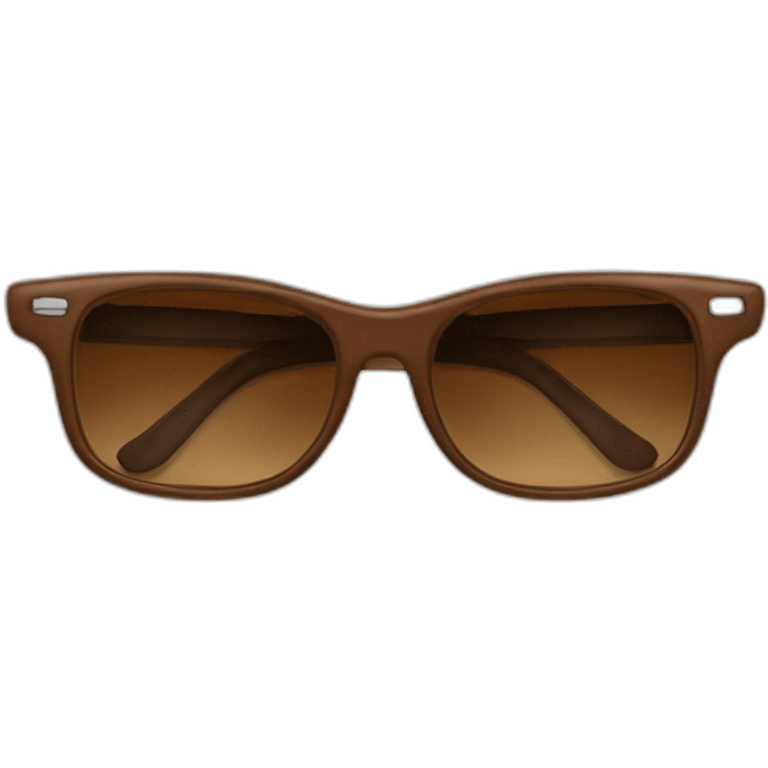 Homme lunette noeud papillon brun yeux marron emoji