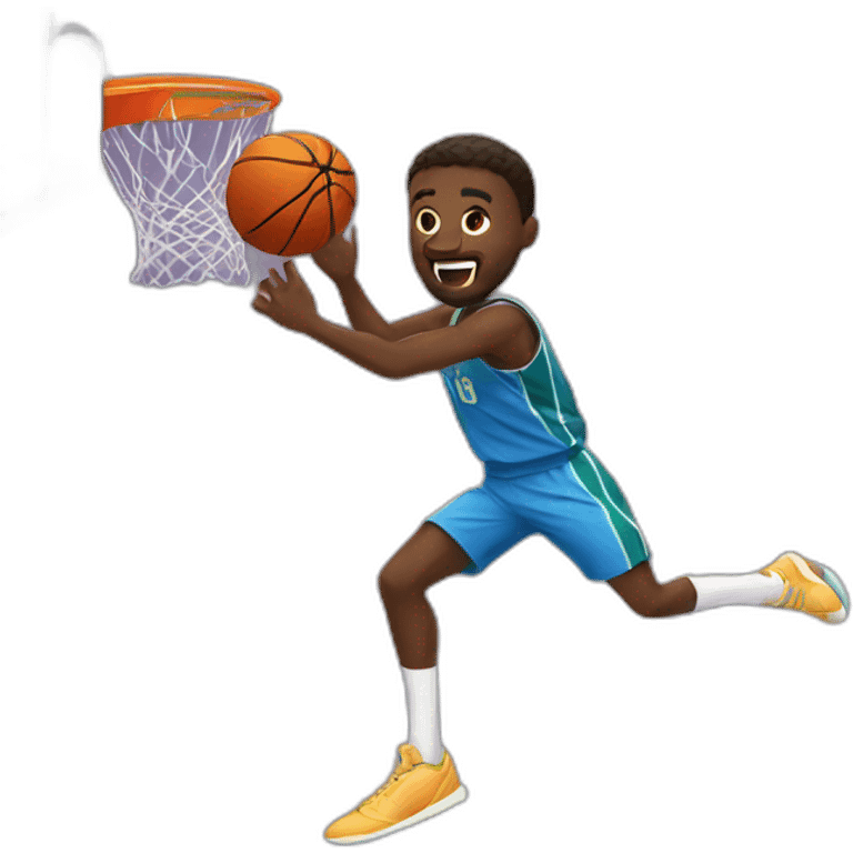 basketball player high jump emoji