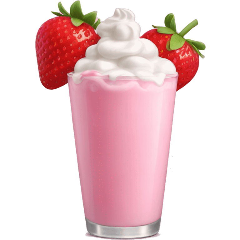 Strawberry milkshake  emoji