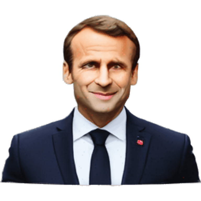 Macron sur un champ de baille en Ukraine emoji