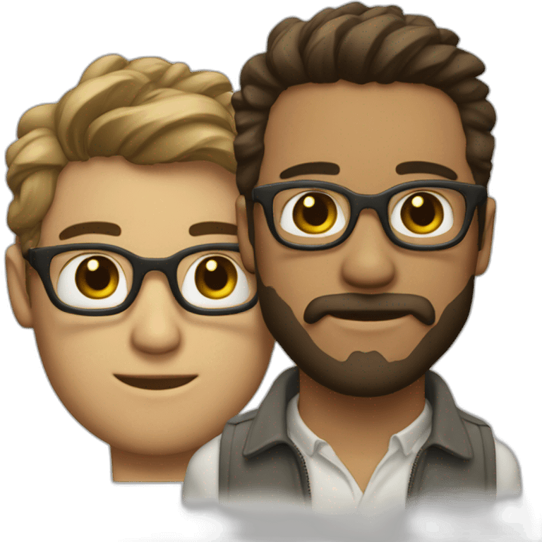 joven,gafas y barba emoji