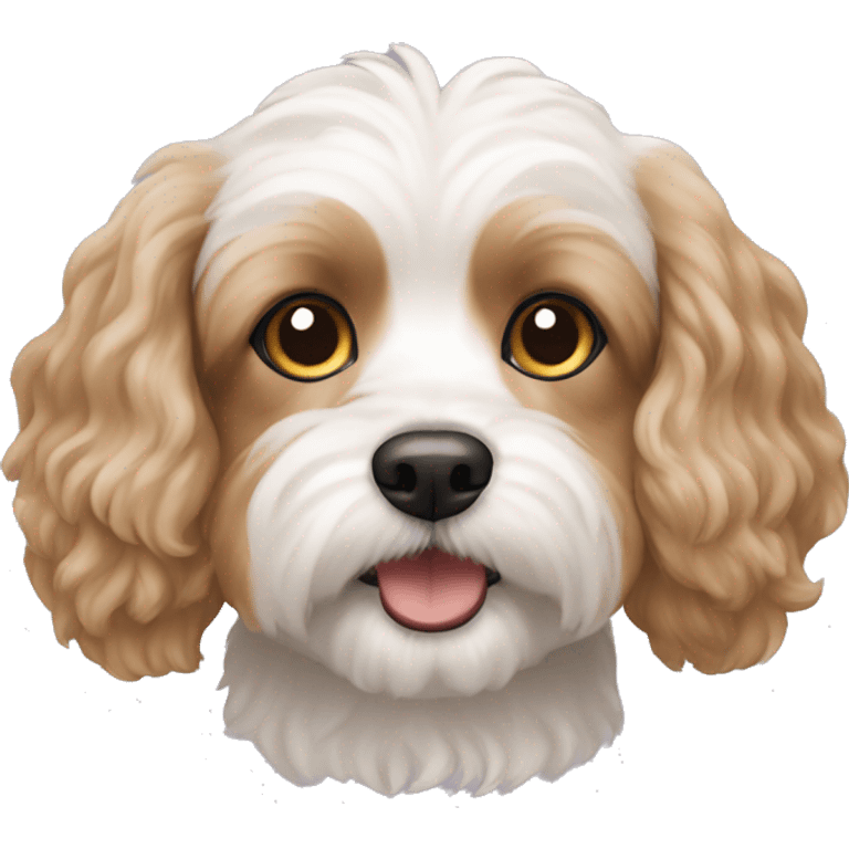 Cavachon dog emoji