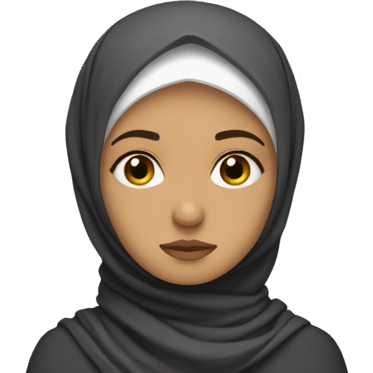 hijabi sad emoji