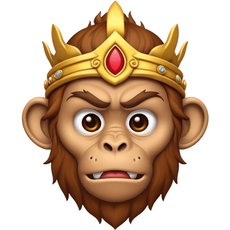 Disgusted monkey king  emoji