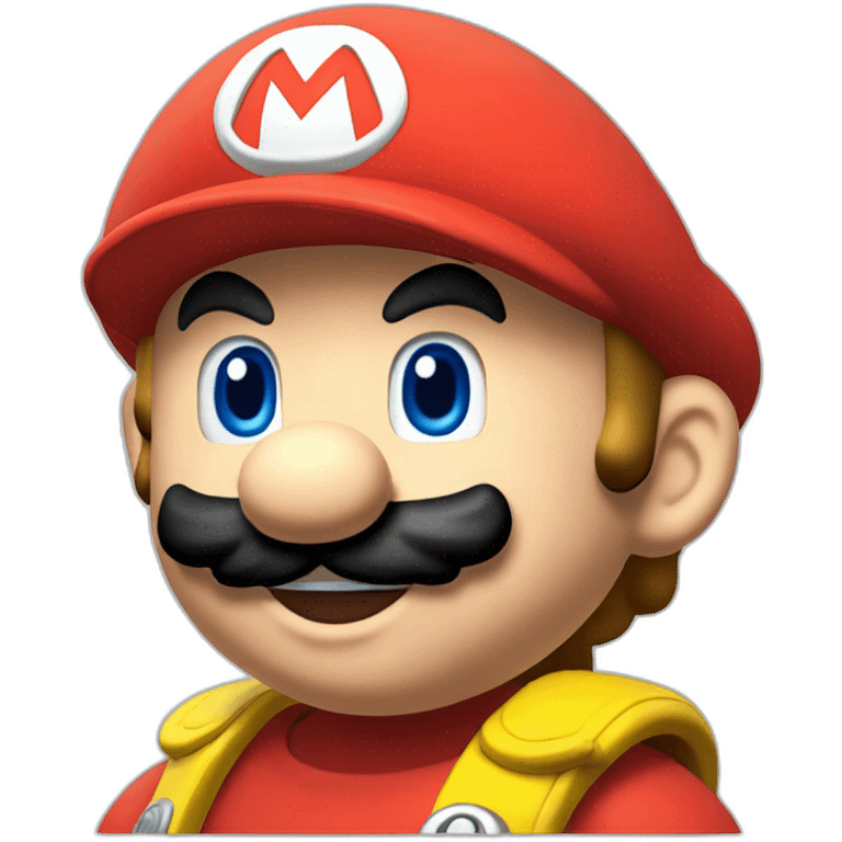 Super Mario but super saien emoji