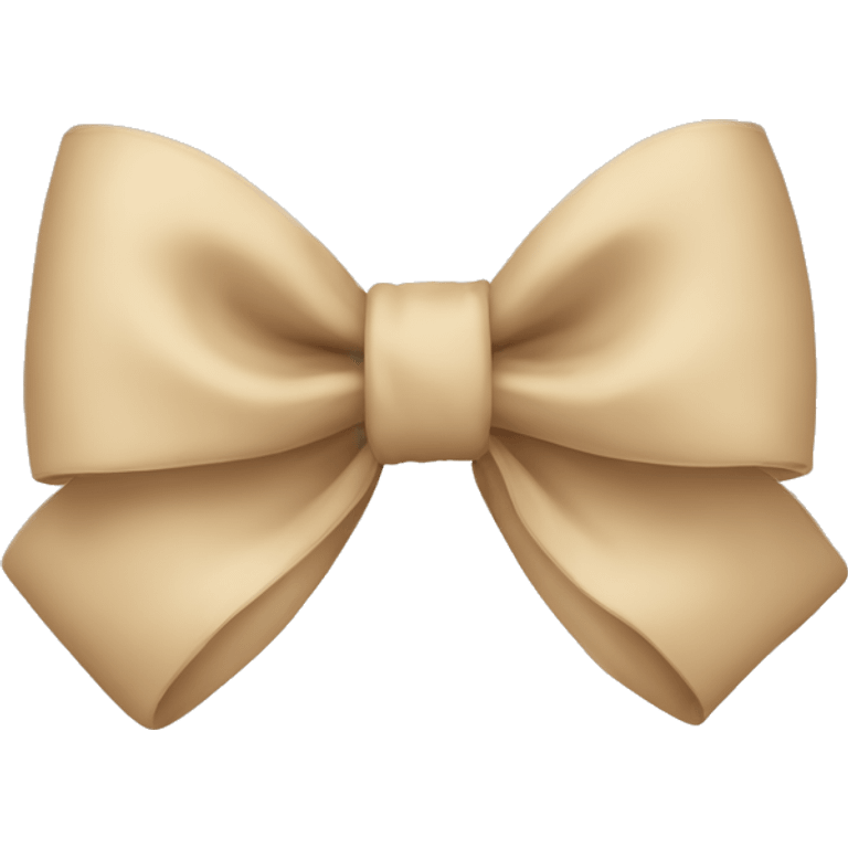 Beige bow emoji