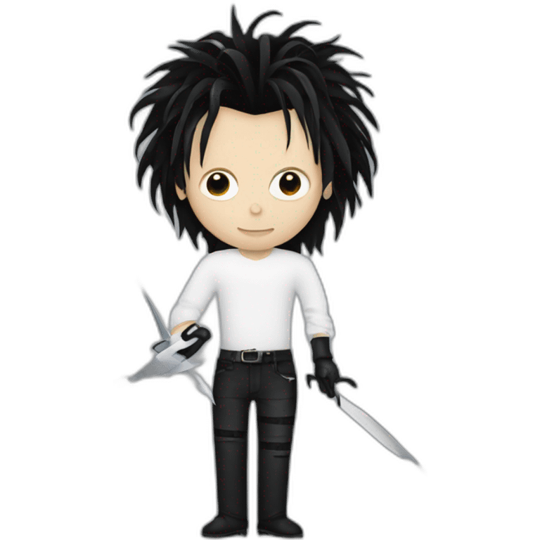 edward scissorhands cutting paper emoji