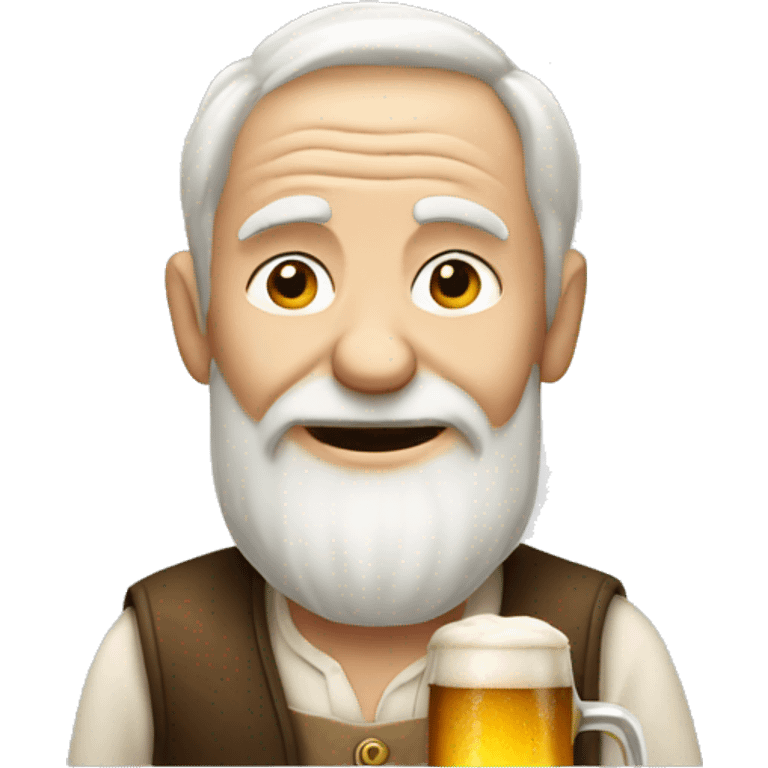 old man with beer emoji