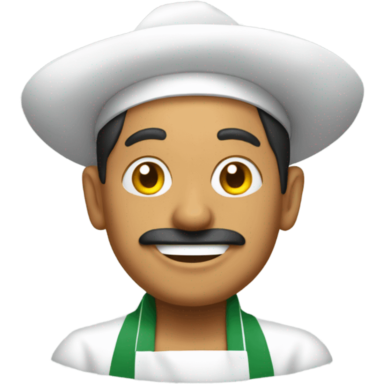 Happy Mexican guy cooking  emoji