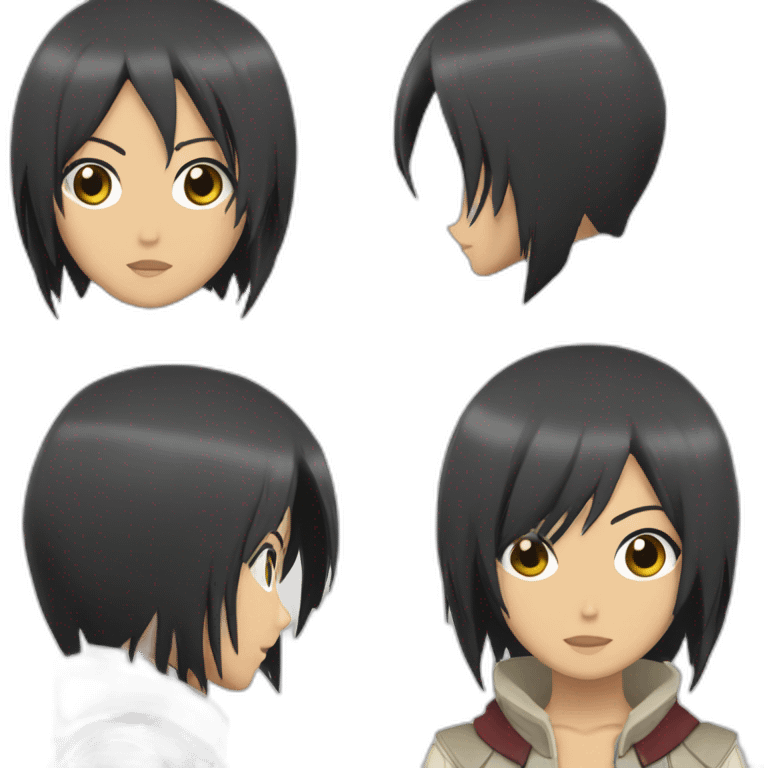 mikasa ackerman full body fly emoji