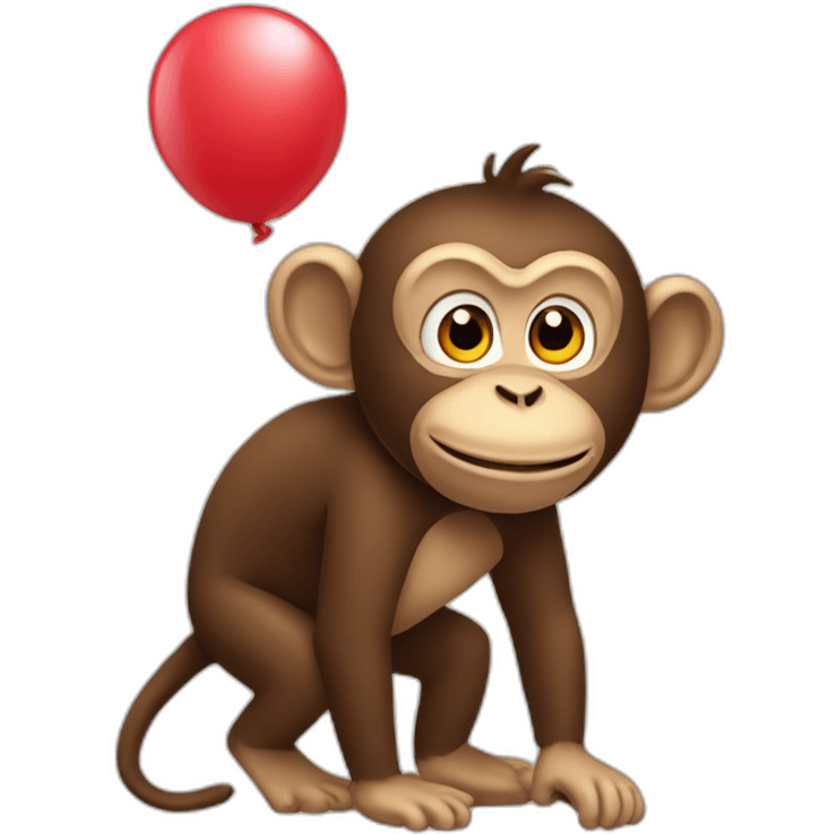 monkey with a ballon emoji