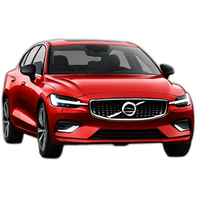 red 2021 volvo s60 emoji