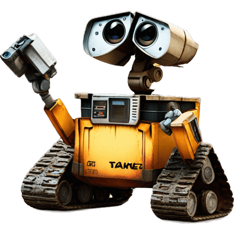 wall-e takinh picture emoji