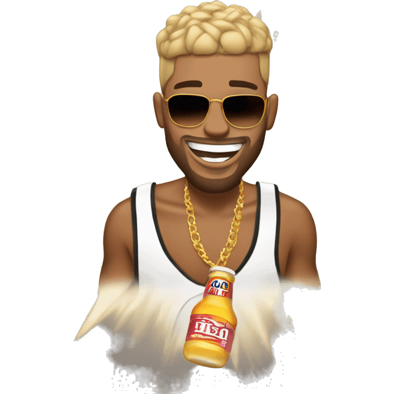 Chris Browncon una corona  emoji