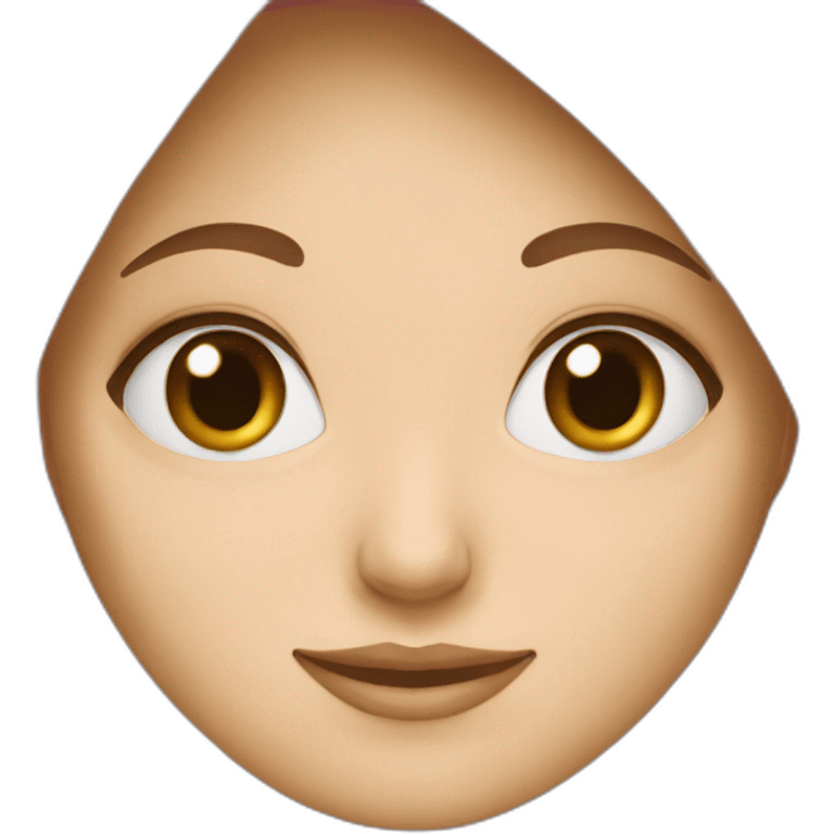 A white girl with hijab emoji