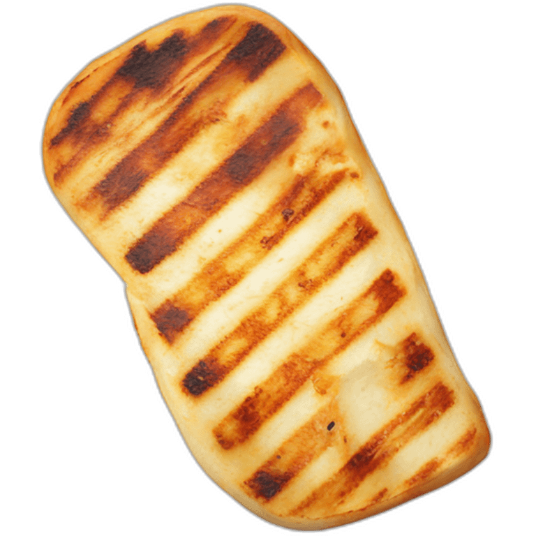 single slice of grilled halloumi emoji