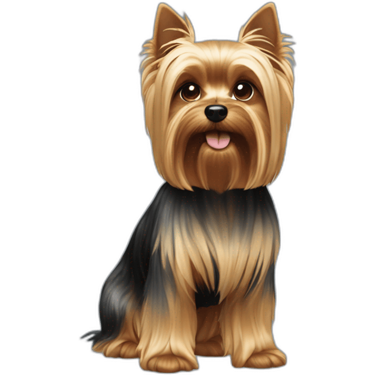 dog yorkshire terrier full body emoji