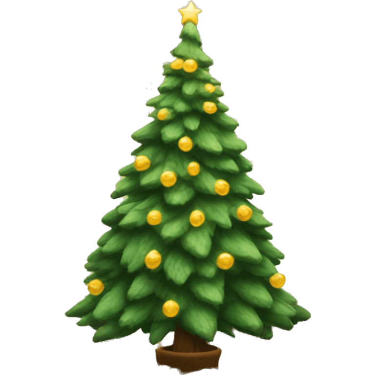 cozy christmas tree emoji