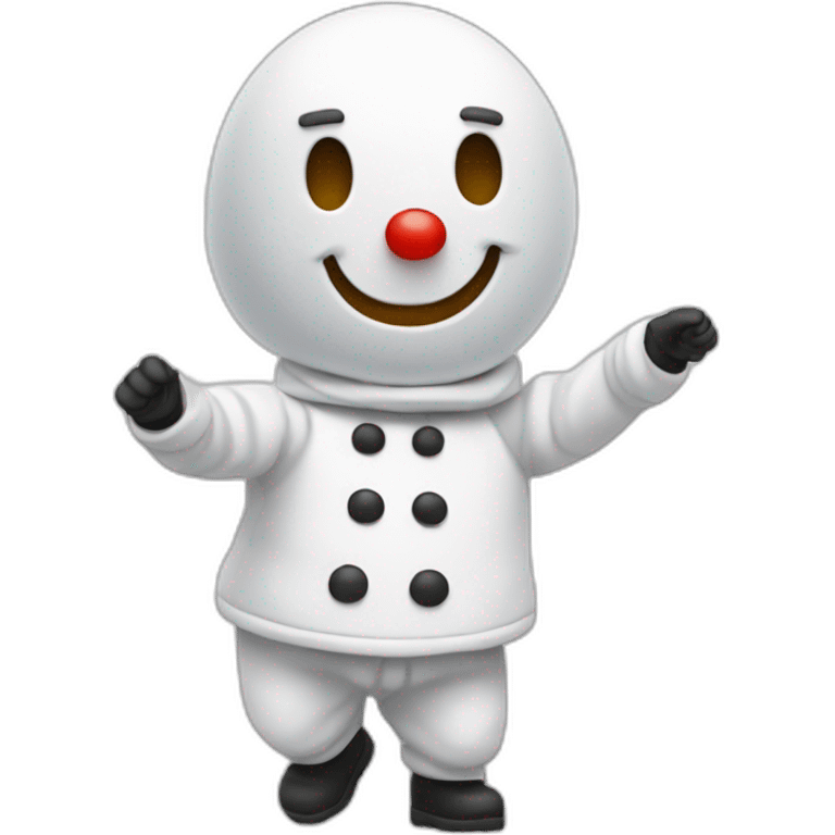 Bonhomme qui faiq un dab emoji