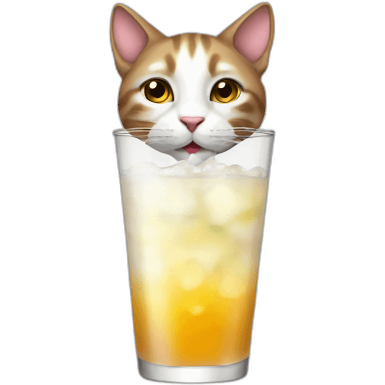 Cat drink emoji