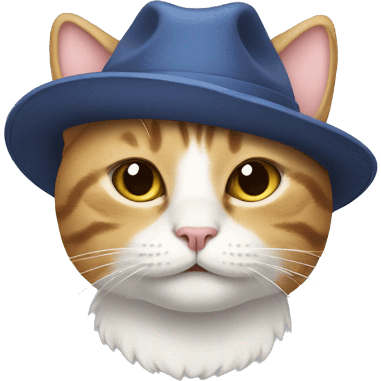 Cat wearing hat emoji