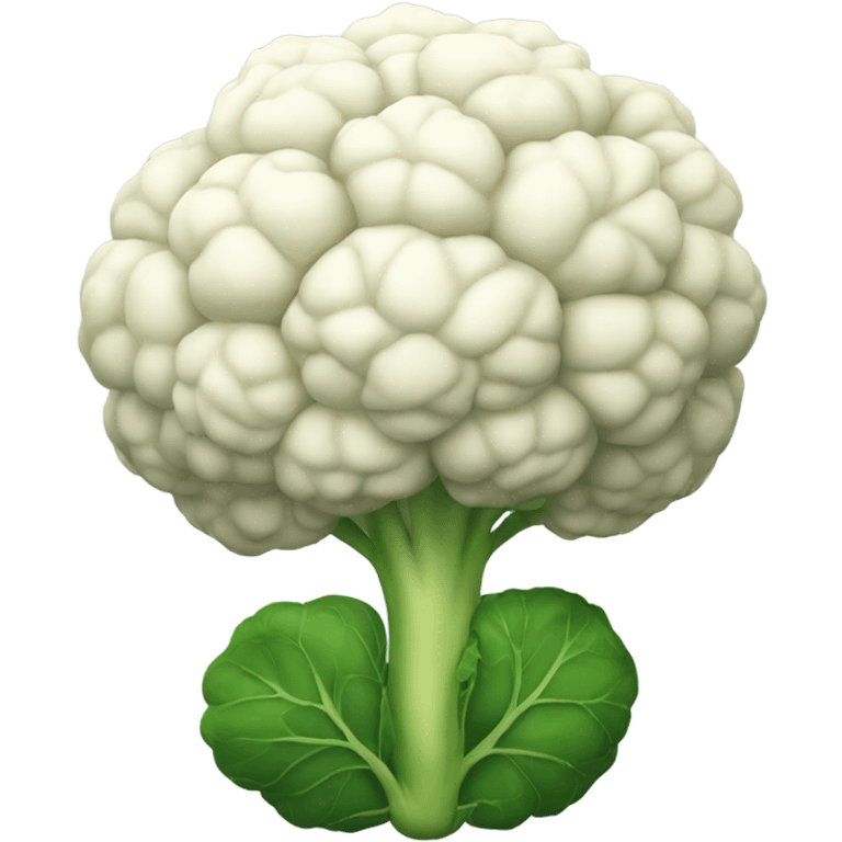 cauliflower looking in the mirror emoji