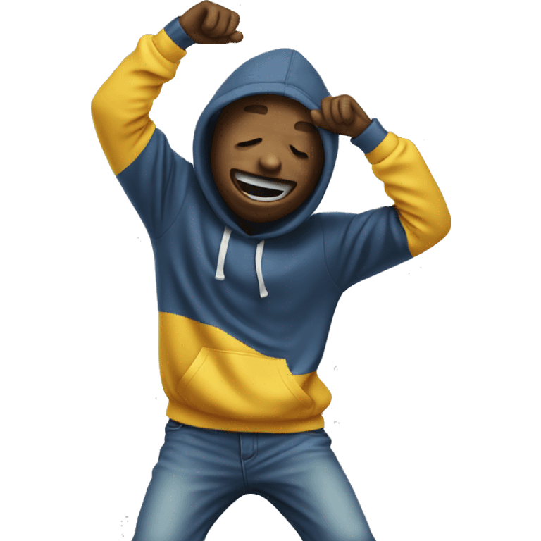 emoji doing a dab emoji