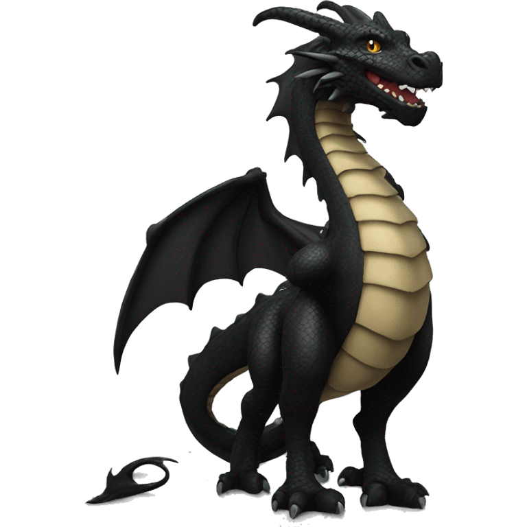 Black Dragon  tall emoji