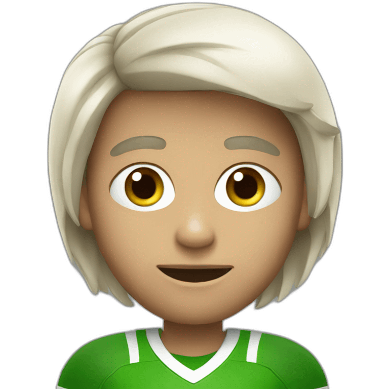 Vegetarian football fan emoji