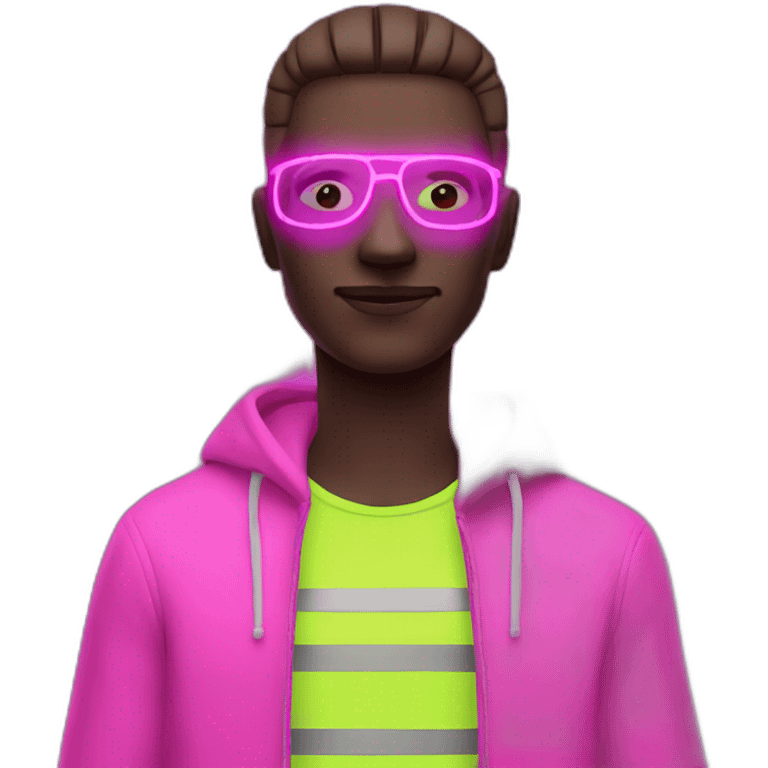 neon man emoji