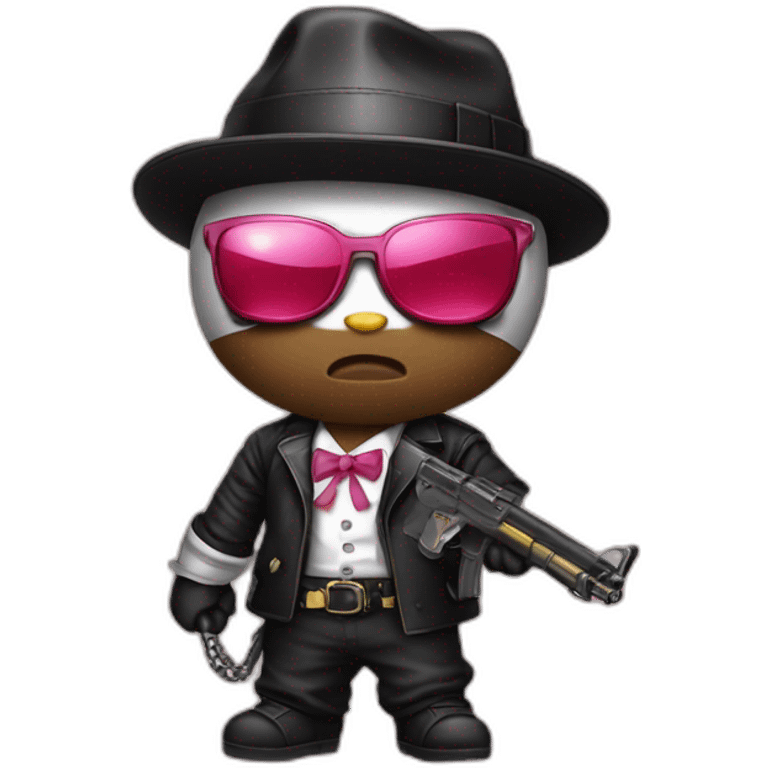 hello kitty gangster emoji