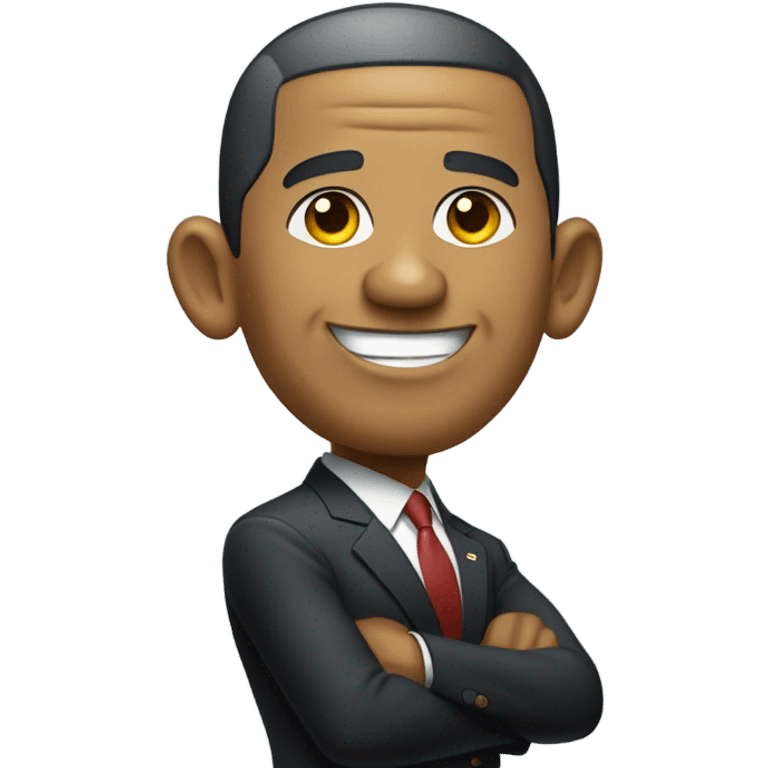 Obama on a pyramid emoji