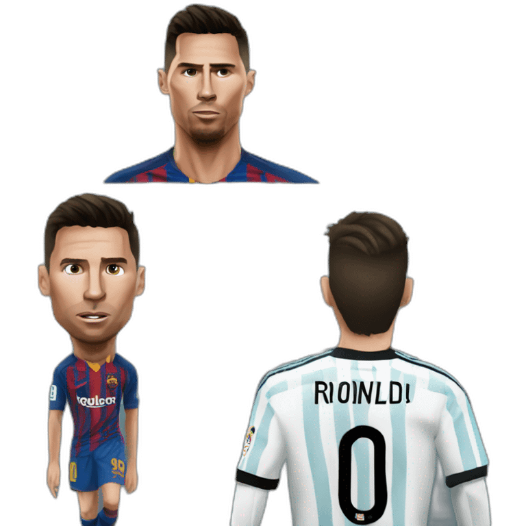 ronaldo end messi emoji