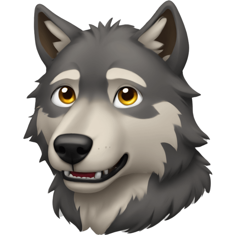 A wolf mixed with a bear emoji