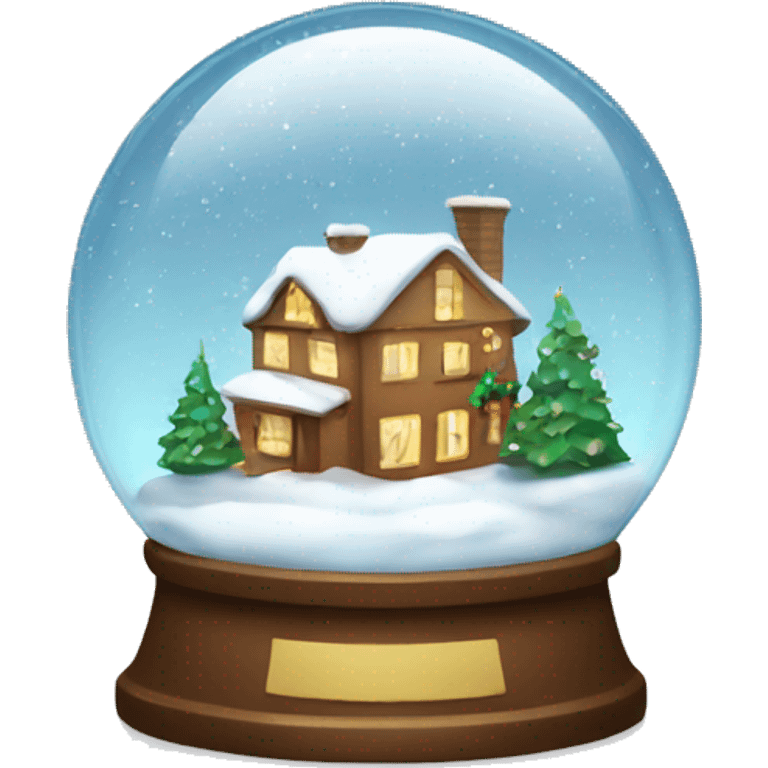 Christmas snow globe emoji