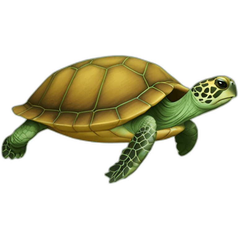 Tortue sur un écureuil emoji