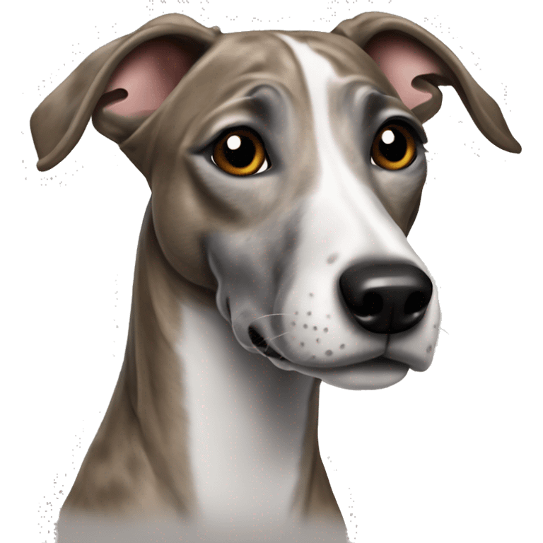 Whippet brindle emoji