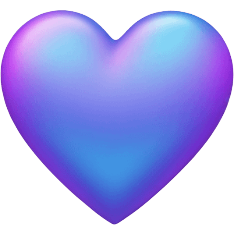 Pink purple blue heart emoji