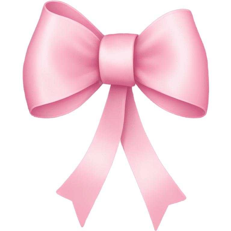 light pink ribbon bow emoji