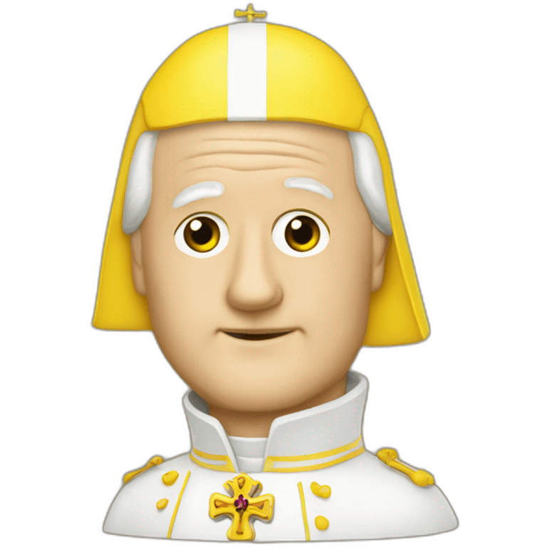 john paul Ii as a yellow submarine emoji