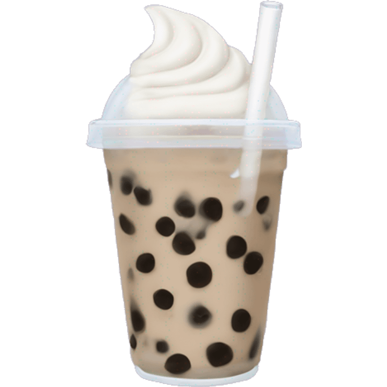 Taro bubble tea emoji