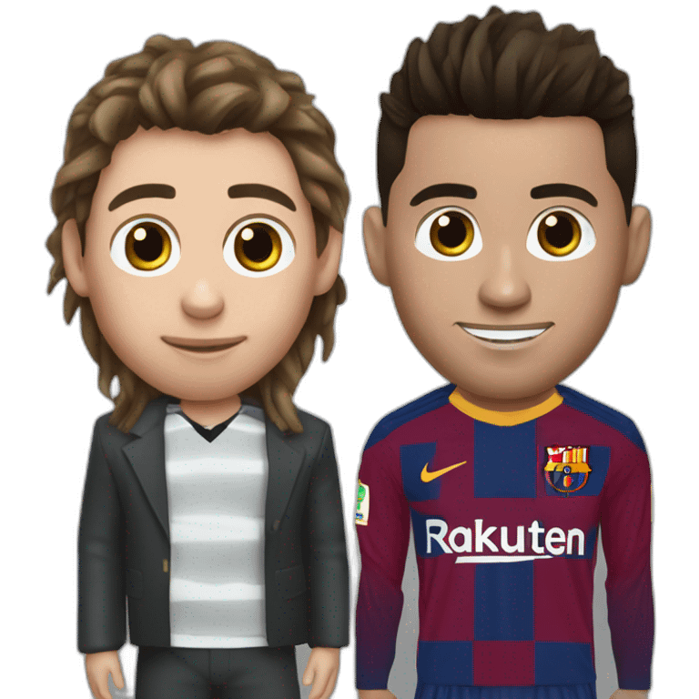 Ronaldo and messi emoji