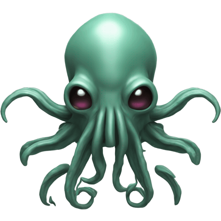 Cthulhu wireframe 3D emoji