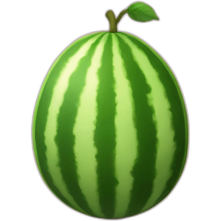 Watermelon shaped as pear emoji