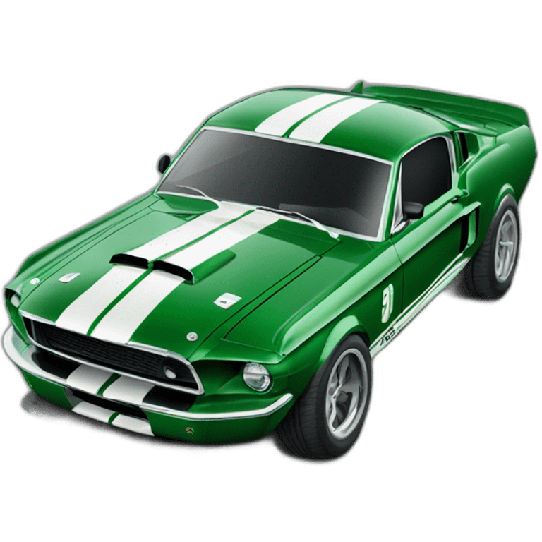 Shelby-gt500-car-green emoji