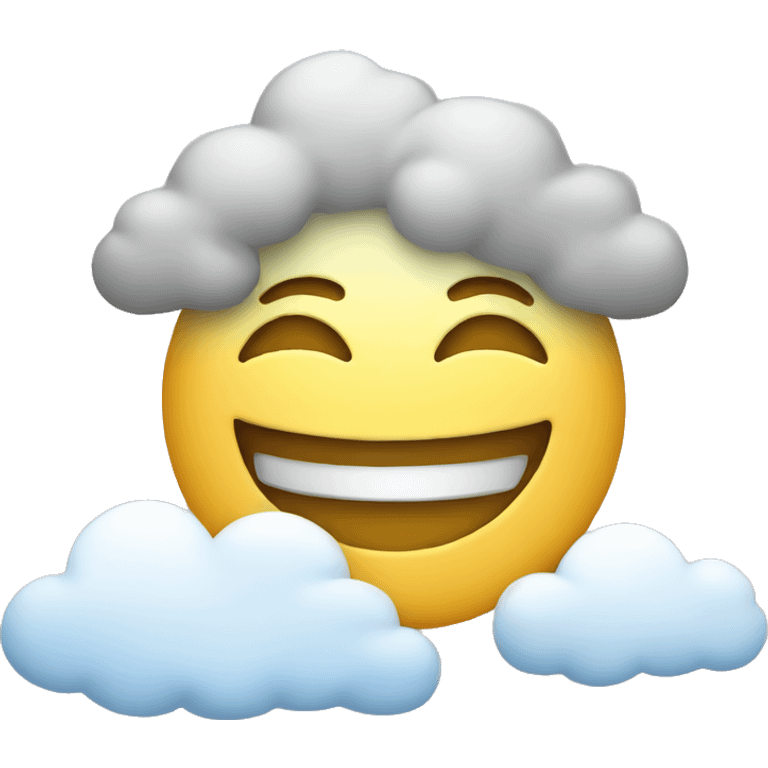 Smile with clouds  emoji