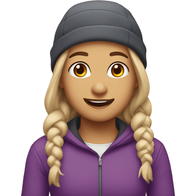 Uma rapariga a andar de patins  emoji