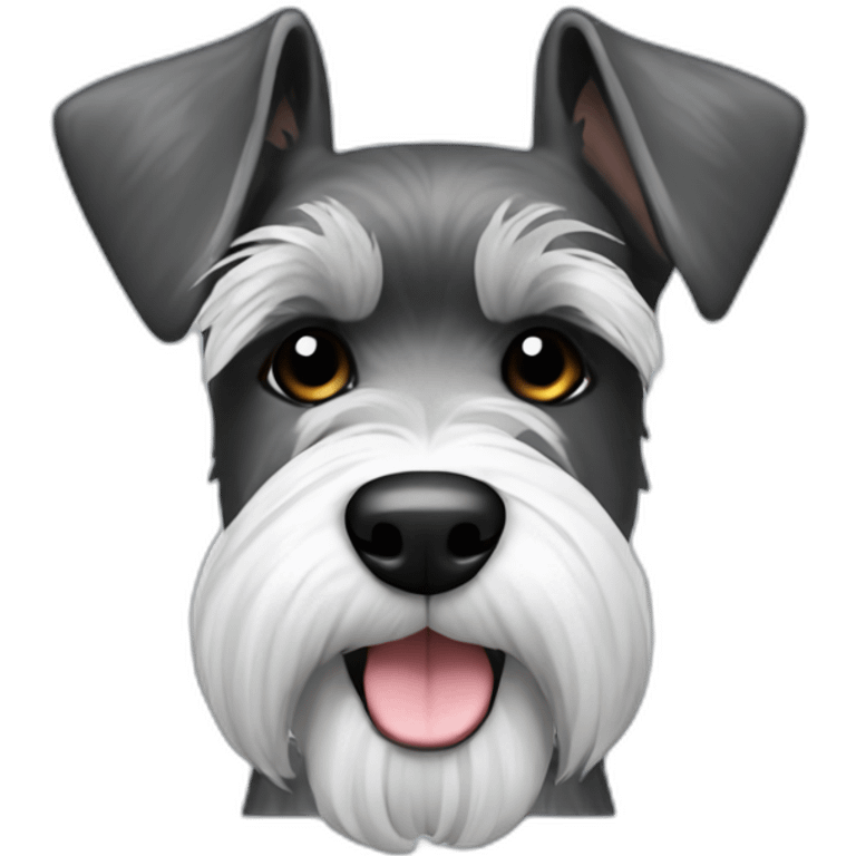 Schnauzer salt and pepper emoji